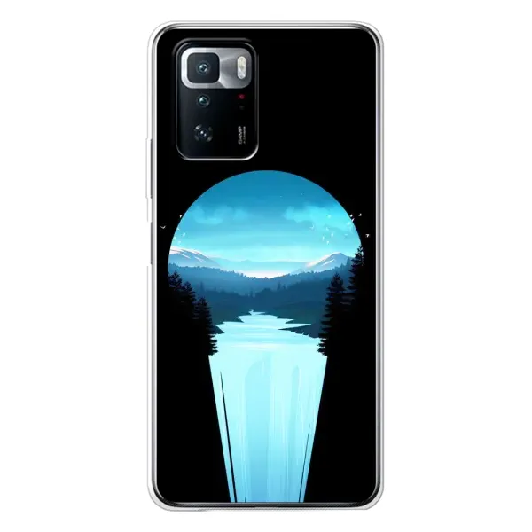Чехол с рисунком «Синий Водопад» для Xiaomi POCO X3 GT Чехол с рисунком «Синий Водопад» для Xiaomi POCO X3 GT
