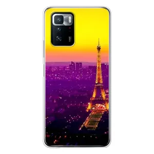 Чехол с Эйфелевой башней на Xiaomi POCO X3 GT (Яркая башня)