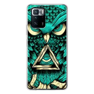 Чехлы с принтом СОВЫ для Xiaomi POCO X3 GT (Зеленая сова)
