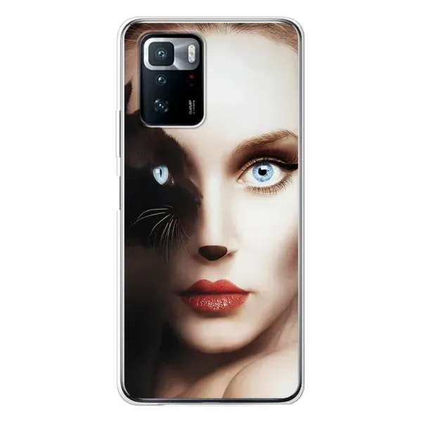 Чехол с рисунком «Женщина кошка» для Xiaomi POCO X3 GT Чехол с рисунком «Женщина кошка» для Xiaomi POCO X3 GT