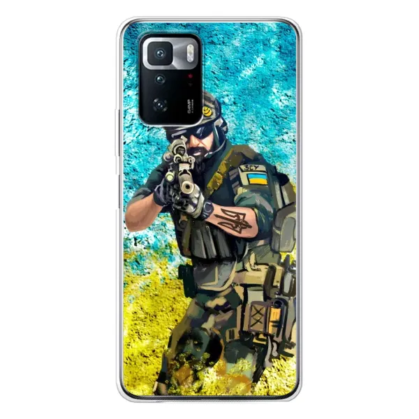 Чехол с рисунком «ЗСУ Воин» для Xiaomi POCO X3 GT Чехол с рисунком «ЗСУ Воин» для Xiaomi POCO X3 GT