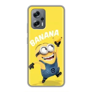 Мультяшный принт на Чехол для Поко X4 GT (Banana)