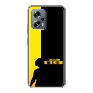 Чохол (TPU) з картинкою "Лого Пабг" на Поко X4 GT (Battlegrounds)