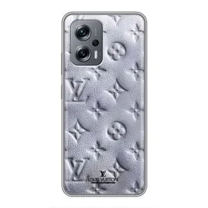 Текстурный Чехол Louis Vuitton для Поко X4 GT (Белый ЛВ)