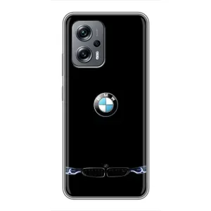 Силиконовый бампер с картинкой машины на Xiaomi POCO X4 GT (Черный BMW)