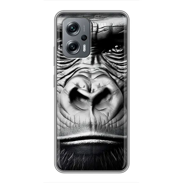 Чехол с рисунком «Черная обезьяна» для Xiaomi POCO X4 GT Чехол с рисунком «Черная обезьяна» для Xiaomi POCO X4 GT