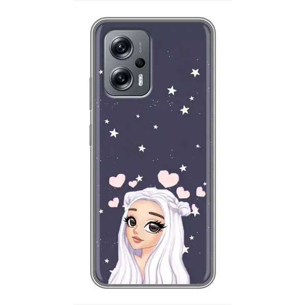 Чехол с рисунком «Девушка и сердечки» для Xiaomi POCO X4 GT