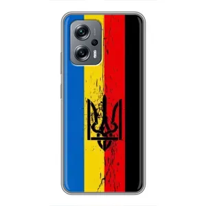 Чехлы УПА (Красно-Чёрный) на Xiaomi POCO X4 GT (Флаг УПА)