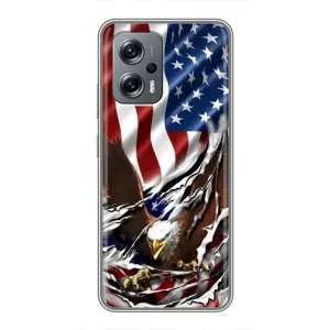 Чехол Флаг USA для Xiaomi POCO X4 GT (Флаг USA)
