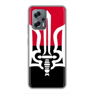 Чехлы УПА (Красно-Чёрный) на Xiaomi POCO X4 GT (Герб Украины)