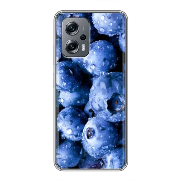 Чехол с рисунком «Голубика» для Xiaomi POCO X4 GT Чехол с рисунком «Голубика» для Xiaomi POCO X4 GT
