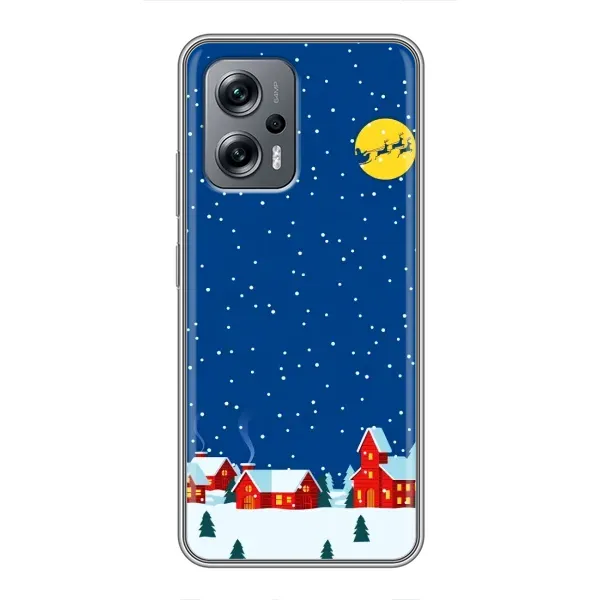 Чехол с рисунком «Город в снегу» для Xiaomi POCO X4 GT Чехол с рисунком «Город в снегу» для Xiaomi POCO X4 GT