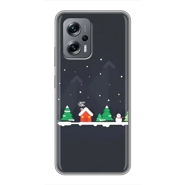 Чехол с рисунком «Город зимний» для Xiaomi POCO X4 GT Чехол с рисунком «Город зимний» для Xiaomi POCO X4 GT