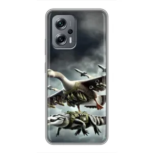 Чохол з мемами траралело тралала для Xiaomi POCO X4 GT (Гусіні і крокоділо)