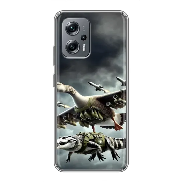 Чехол с рисунком «Гусини и крокодило» для Xiaomi POCO X4 GT Чехол с рисунком «Гусини и крокодило» для Xiaomi POCO X4 GT
