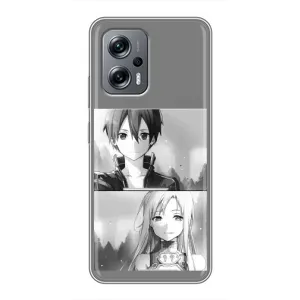 Чехол с персонажами АНИМЕ на Xiaomi POCO X4 GT (Кирито-Асуна)