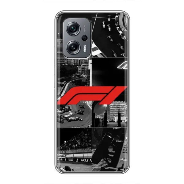 Чехол с рисунком «Коллаж Формула 1» для Xiaomi POCO X4 GT Чехол с рисунком «Коллаж Формула 1» для Xiaomi POCO X4 GT