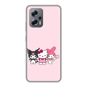 Чехол с персонажем Куроми на Xiaomi POCO X4 GT (Куроми Мелоди Китти)