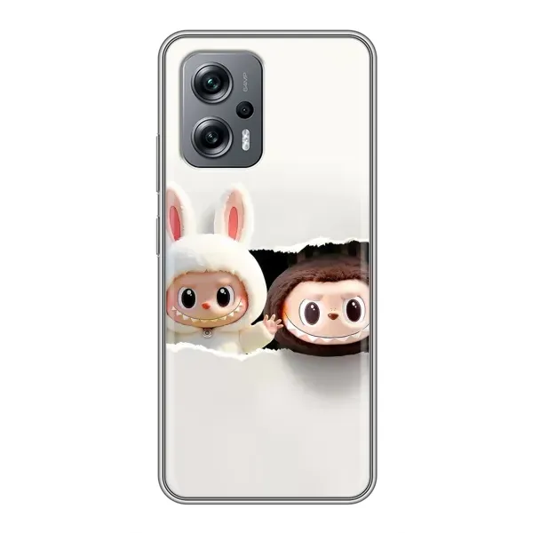 Чехол с рисунком «Фигурки Labubu» для Xiaomi POCO X4 GT Чехол с рисунком «Фигурки Labubu» для Xiaomi POCO X4 GT