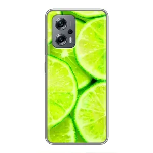 Чехол с изображением вкусной еды для Xiaomi POCO X4 GT (Лайм)