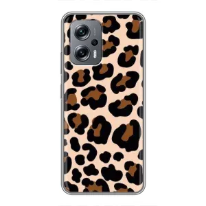 Чехол с леопардовым принтом на Xiaomi POCO X4 GT (Леопардовый принт)