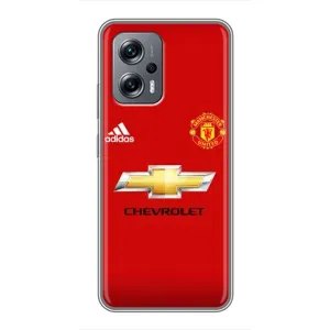 Силиконовые Чехлы принт Футбол на Xiaomi POCO X4 GT (Man United)