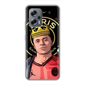 Чохол (TPU) з Футболістом на Xiaomi POCO X4 GT (Mbappe King)