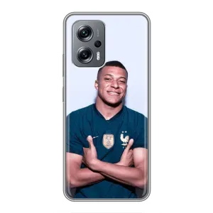 Чохол (TPU) з Футболістом на Xiaomi POCO X4 GT (Мбаппешичка)