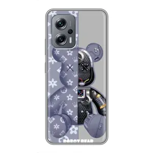 Силиконовый чехол для Xiaomi POCO X4 GT (Медведь Louis Vuitton)