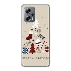 Чехол Санта Клаус для Xiaomi POCO X4 GT (Merry Christmas)