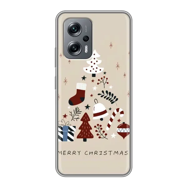 Чехол с рисунком «Merry Christmas» для Xiaomi POCO X4 GT Чехол с рисунком «Merry Christmas» для Xiaomi POCO X4 GT