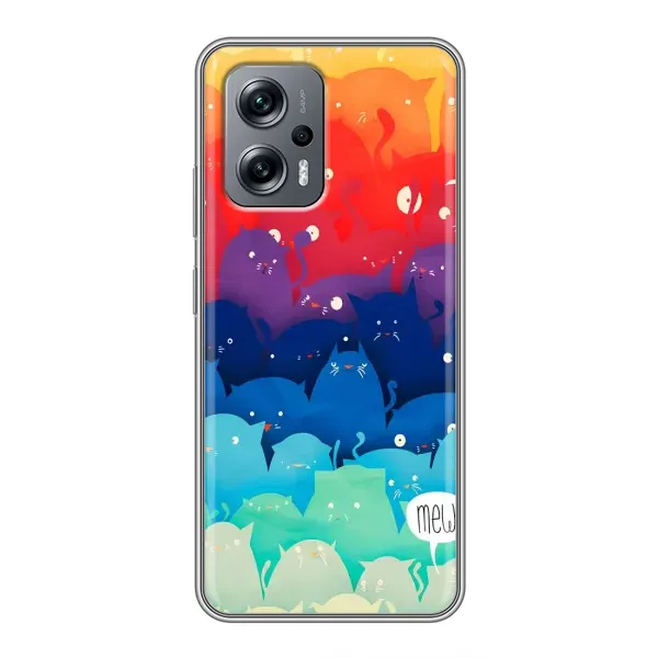 Чехол с рисунком «Mew» для Xiaomi POCO X4 GT