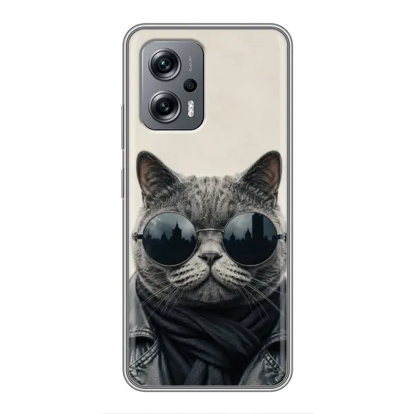 Чехол с рисунком «Модный кот» для Xiaomi POCO X4 GT Чехол с рисунком «Модный кот» для Xiaomi POCO X4 GT