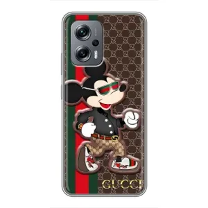 Чохли бренд ГУЧЧІ для Xiaomi POCO X4 GT (Маус Гуччи)