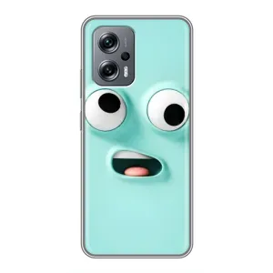 Силиконовые Чехлы (смешные стикеры) для Xiaomi POCO X4 GT (Забавное мятное лицо)