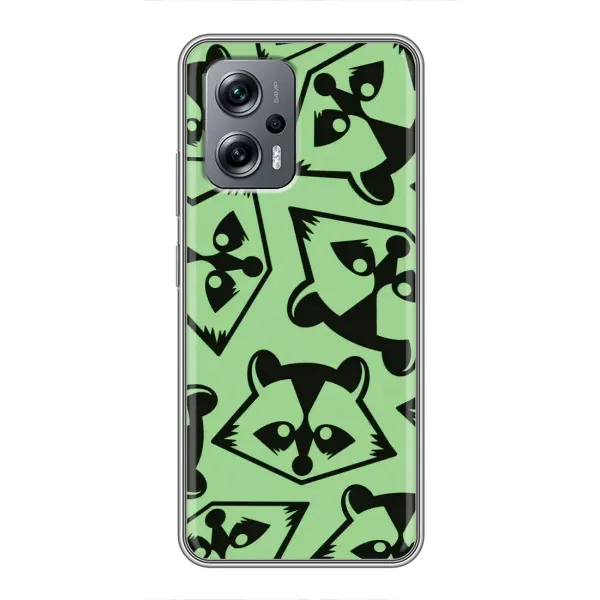 Чехол с рисунком «Мордочки Енота» для Xiaomi POCO X4 GT Чехол с рисунком «Мордочки Енота» для Xiaomi POCO X4 GT