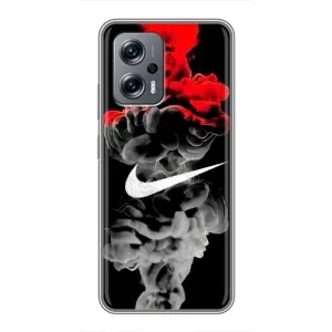 Силіконовый Чохол на Xiaomi POCO X4 GT з картинкою НАЙК (Nike дим)