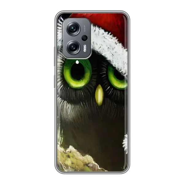 Чехол с рисунком «Новогодняя Сова» для Xiaomi POCO X4 GT Чехол с рисунком «Новогодняя Сова» для Xiaomi POCO X4 GT