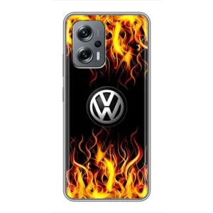 Чехол "Фольксваген" для Xiaomi POCO X4 GT (Огненный Лого)