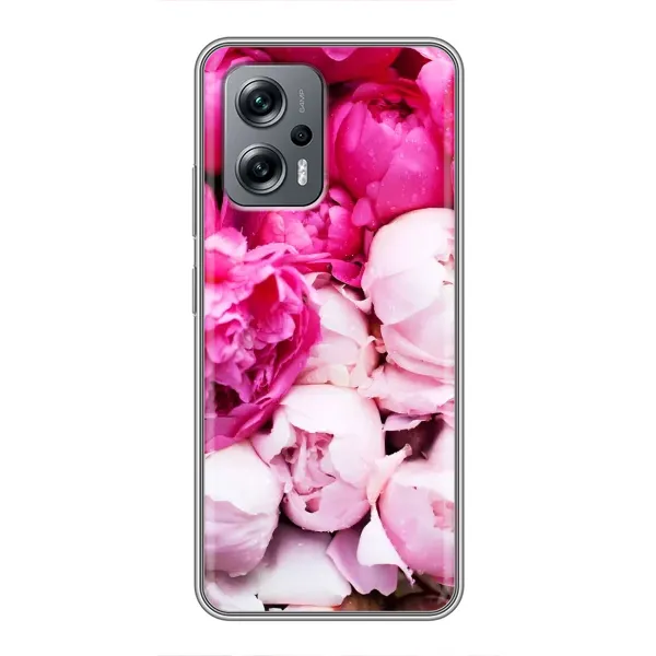 Чехол с рисунком «Пионы» для Xiaomi POCO X4 GT Чехол с рисунком «Пионы» для Xiaomi POCO X4 GT
