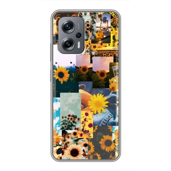 Чехол с рисунком «Подсолнуховый дизайн» для Xiaomi POCO X4 GT Чехол с рисунком «Подсолнуховый дизайн» для Xiaomi POCO X4 GT