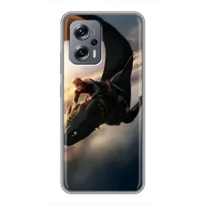 Чехол дракон Беззубик для Xiaomi POCO X4 GT (Полет Беззубика)