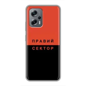 Чехлы УПА (Красно-Чёрный) на Xiaomi POCO X4 GT (Правый Серктор)