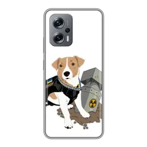 Чехол с принтом Собаки Патрон для Xiaomi POCO X4 GT (Пёс Патрон с ракетой)