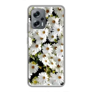 Чохол з ромашками на Xiaomi POCO X4 GT (Рамка в ромашках)