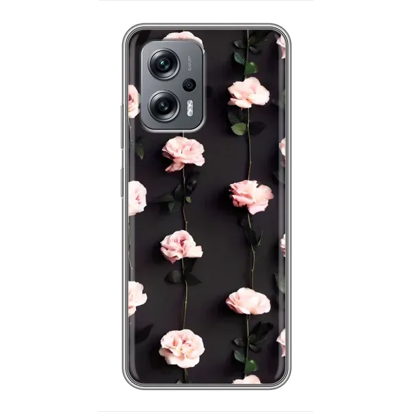 Чехол с рисунком «Розы» для Xiaomi POCO X4 GT Чехол с рисунком «Розы» для Xiaomi POCO X4 GT
