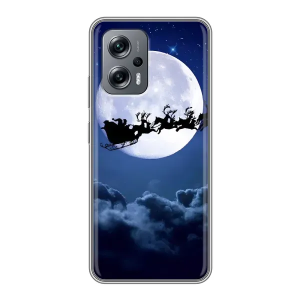 Чехол с рисунком «Санта - луна» для Xiaomi POCO X4 GT Чехол с рисунком «Санта - луна» для Xiaomi POCO X4 GT