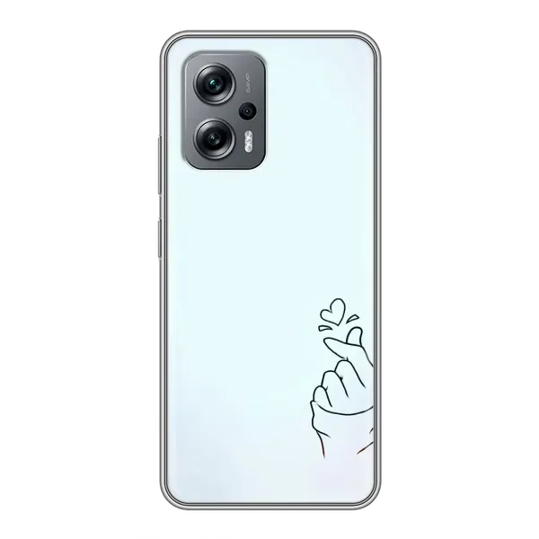 Чехол с рисунком «Сердце на голубом» для Xiaomi POCO X4 GT Чехол с рисунком «Сердце на голубом» для Xiaomi POCO X4 GT
