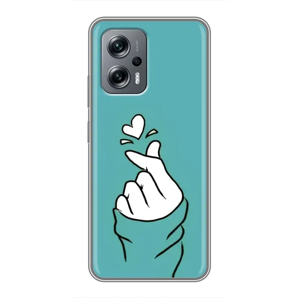 Чехол с рисунком «Сердечко на бирюзовом» для Xiaomi POCO X4 GT Чехол с рисунком «Сердечко на бирюзовом» для Xiaomi POCO X4 GT