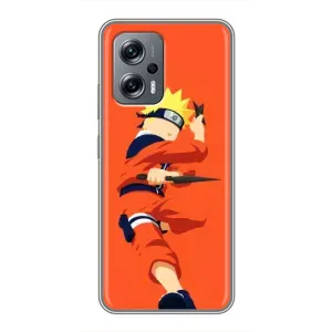 Чехлы с принтом Наруто на Xiaomi POCO X4 GT (Силуэт Наруто)
